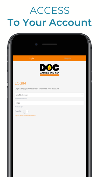 Daigle Oil Company Screenshot