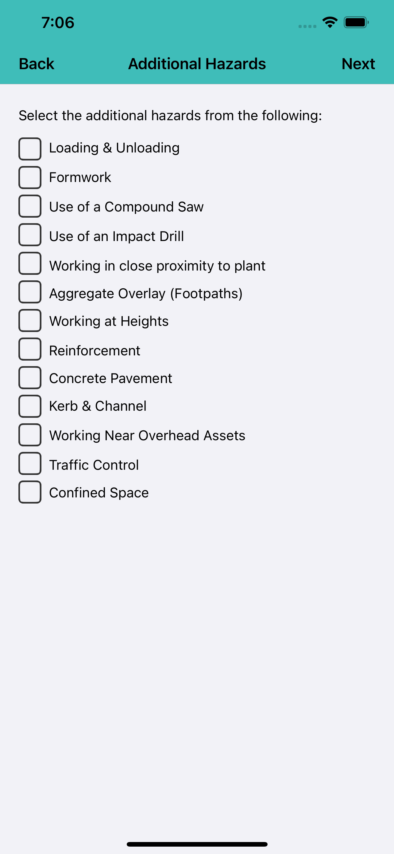 SITE RISK ASSESSMENT