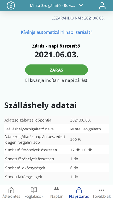 VENDÉGEM Szállás Screenshot