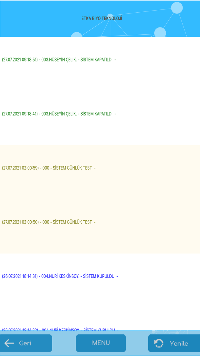 Aycan Alarm Sinyal Takibi