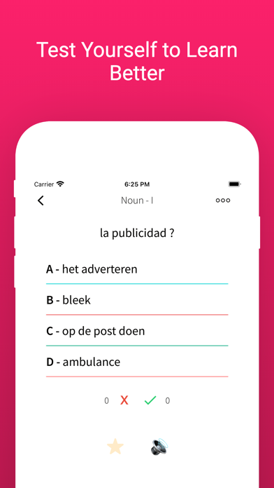 Practice Dutch Spanish Words Screenshot