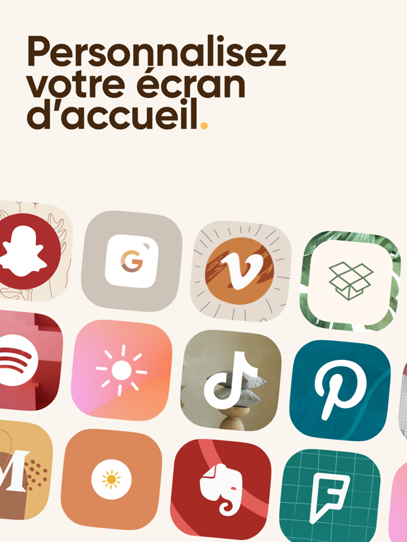 Screenshot #4 pour App icônes & Aesthetic Themes