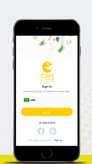 Screenshot #1 pour Eats Customer