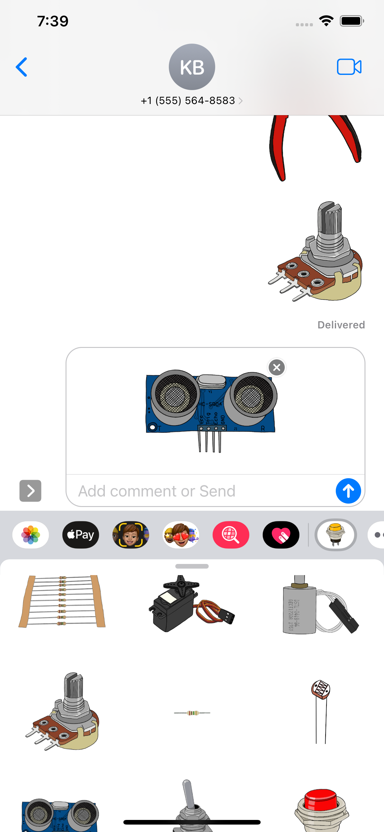 electronic stickers