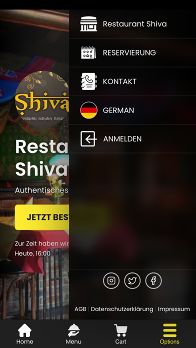 Restaurant Shiva Screenshot