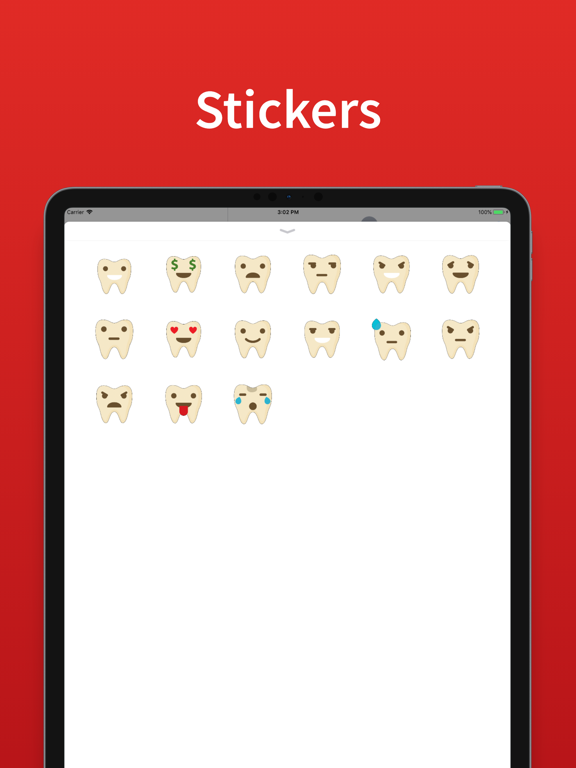 Screenshot #4 pour Tooth Emojis Stickers for text