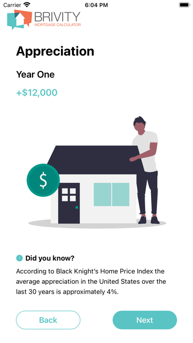 Brivity Mortgage Calculator Screenshot