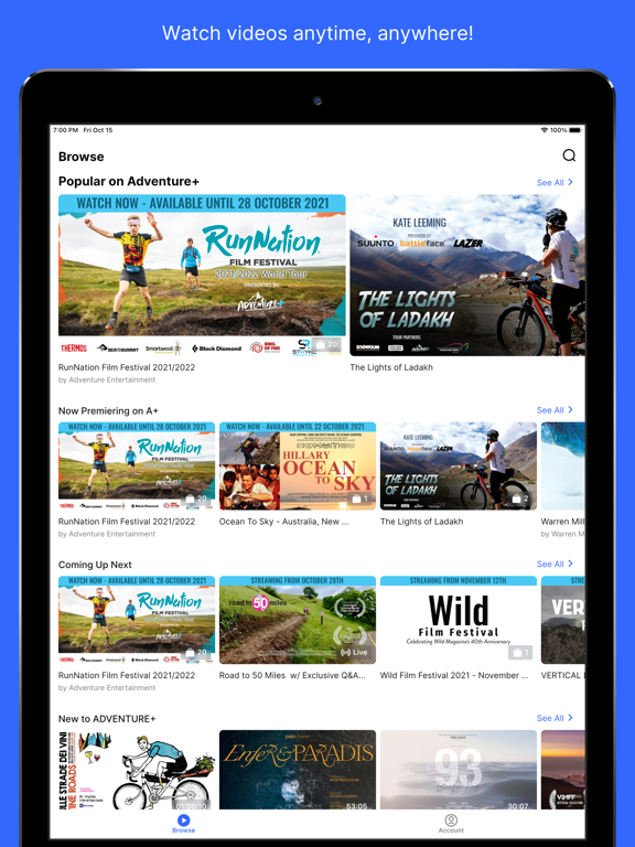 Screenshot #4 pour ADVENTURE+ Streaming