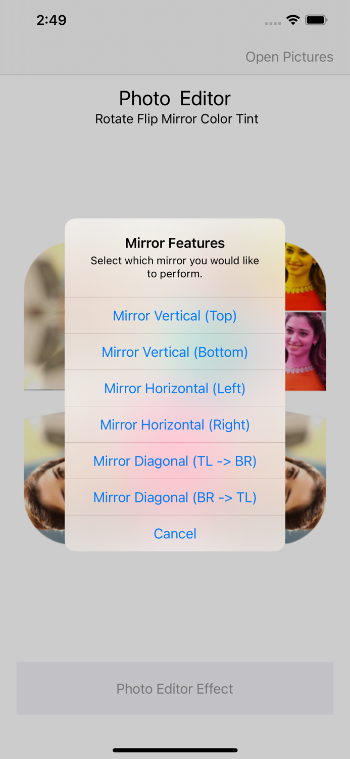PhotoEditor-Rotate Flip Mirror