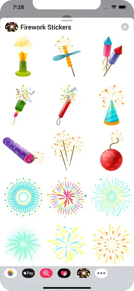 Game screenshot Fireworks Stickers! apk