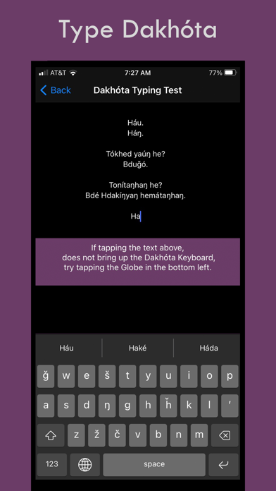 Dakhóta Keyboard Screenshot