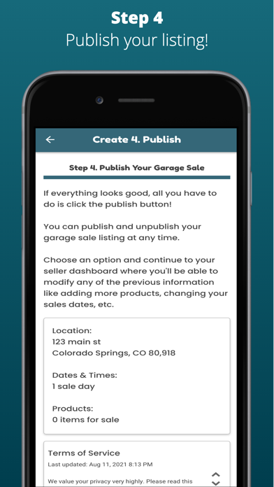 My Garage Sale App Screenshot
