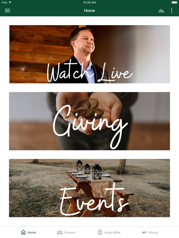 Highland View Church iPad screenshot 1 - Education app