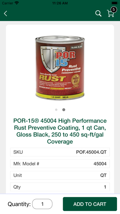 National Oak Distributors Screenshot