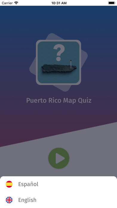 Puerto Rico: Regions Map Quiz Screenshot