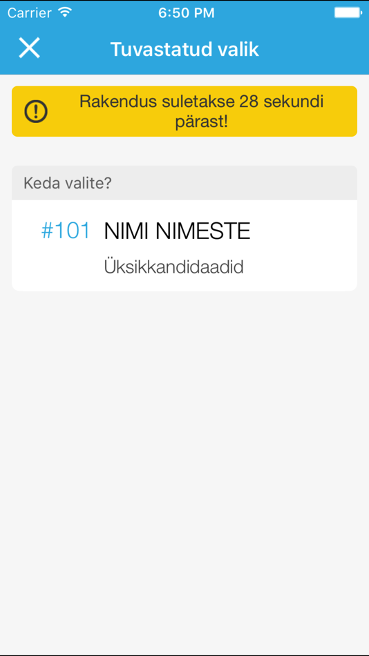 #3. EH kontrollrakendus (iOS) 由: Riigikogu Kantselei, Riigi valimisteenistus