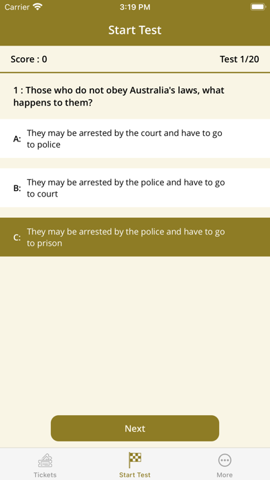 Screenshot #2 pour Australia Citizen Test 2024