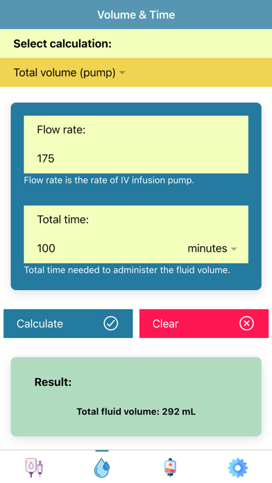 Pocket Infusion Calculator Screenshot