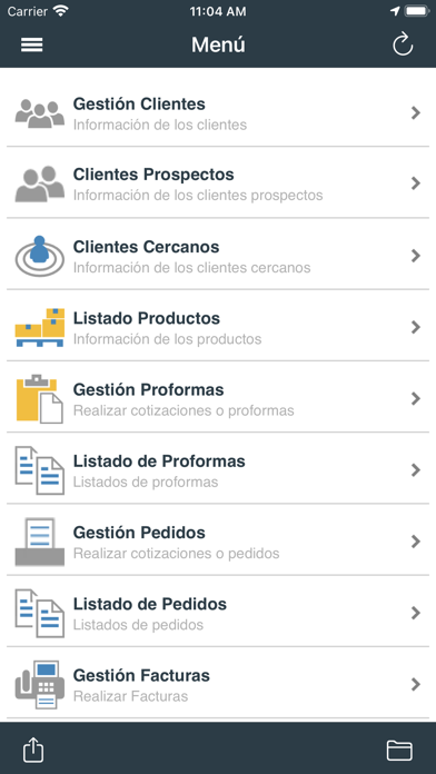 Perseo Ventas Screenshot
