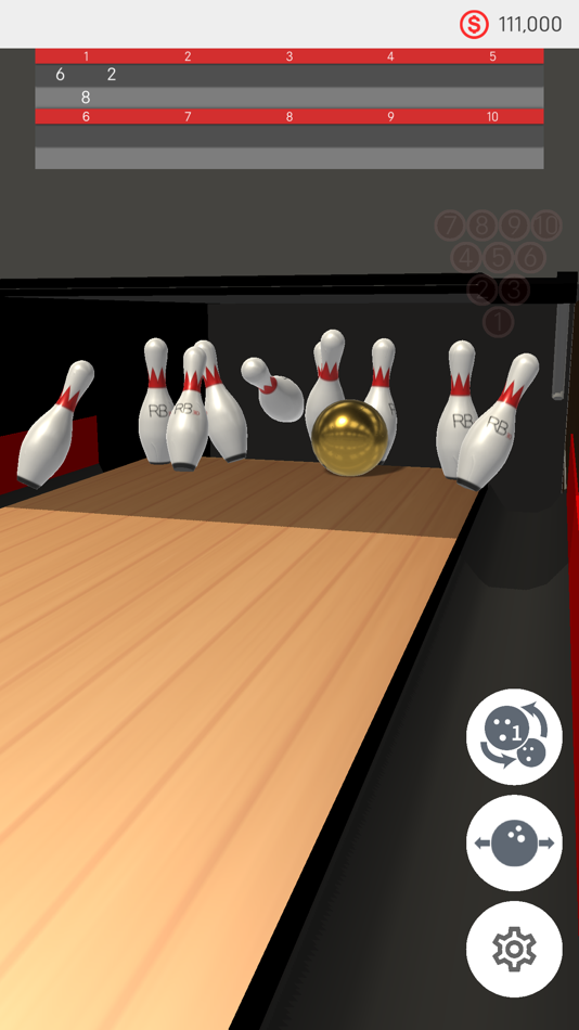 #1. RealisticBowling3D (iOS) 由: Ryo Kato