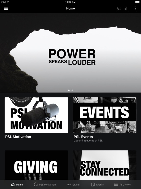 Power Speaks Louder iPad screenshot 1 - Education app