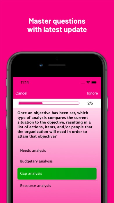 Professional Prep PMP,PHR,CPIM Screenshot