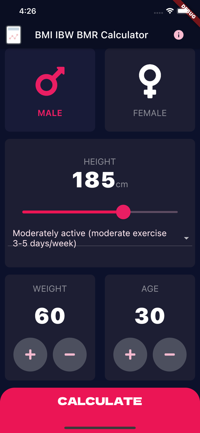 BMI IBW Calculator