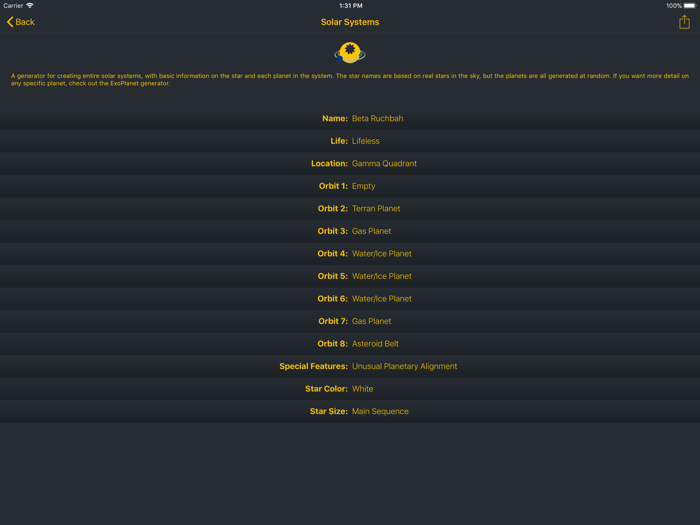 Genesis - World Building