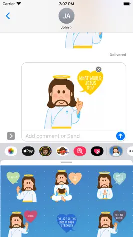 Game screenshot Jesus Stickers Animated hack