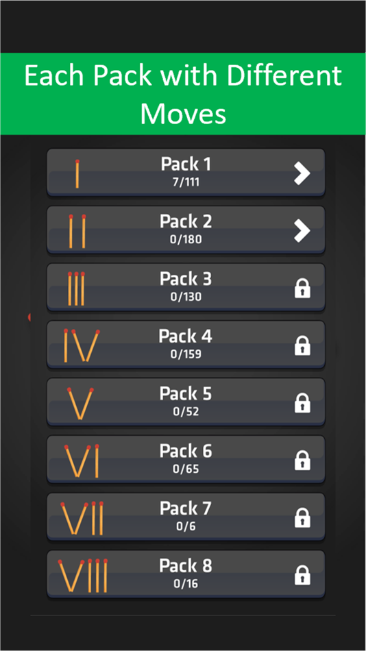 #6. Matchstick Puzzle Game (iOS) By: MindYourLogic Studios Private Limited