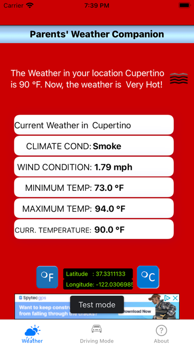 Parental Weather Companion Screenshot