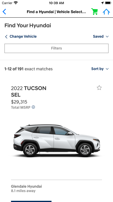 Hyundai Tucson Screenshot