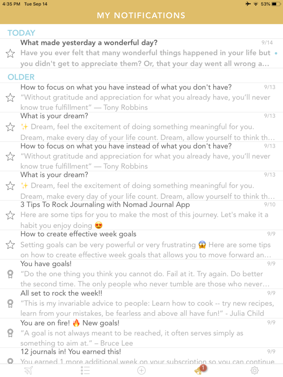 Nomad Journal iPad screenshot 8 - Lifestyle app