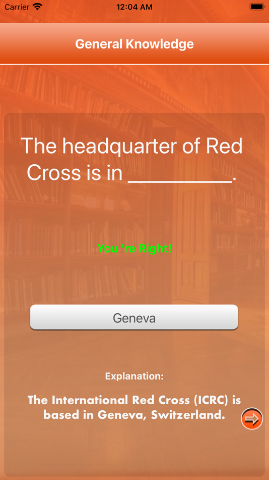 #4. Genius GK Quiz Application (iOS) By: Waheed Khan
