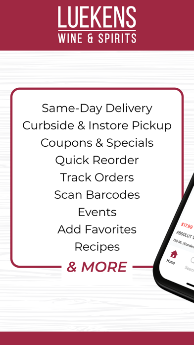 Luekens Wine & Spirits Screenshot