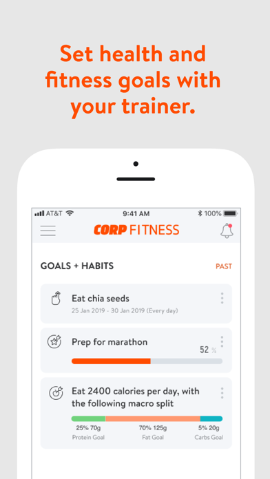 Corp Fitness Screenshot