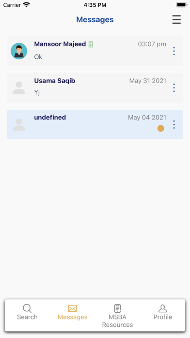 MSBA Lawyer Link Screenshot