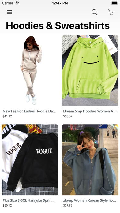 Future Clothing Shop Fashion Screenshot