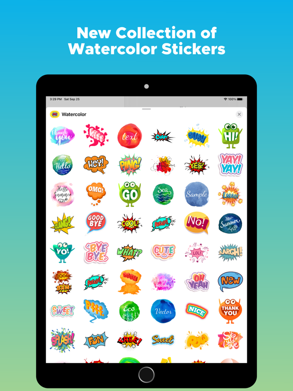 Screenshot #5 pour Watercolor Text Emojis