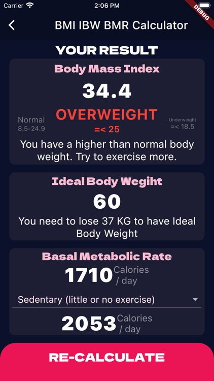Ibw calculator store