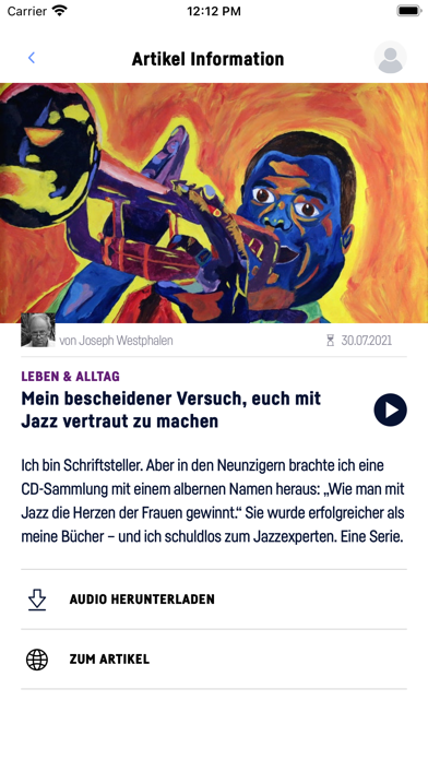 Krautreporter Audio Screenshot