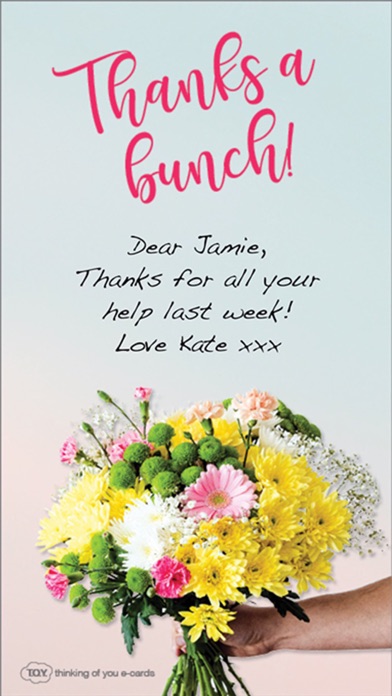 T.O.Y. Thinking of You e-cards Screenshot