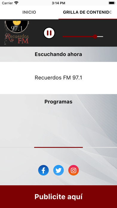 Recuerdos FM 97.1 Screenshot