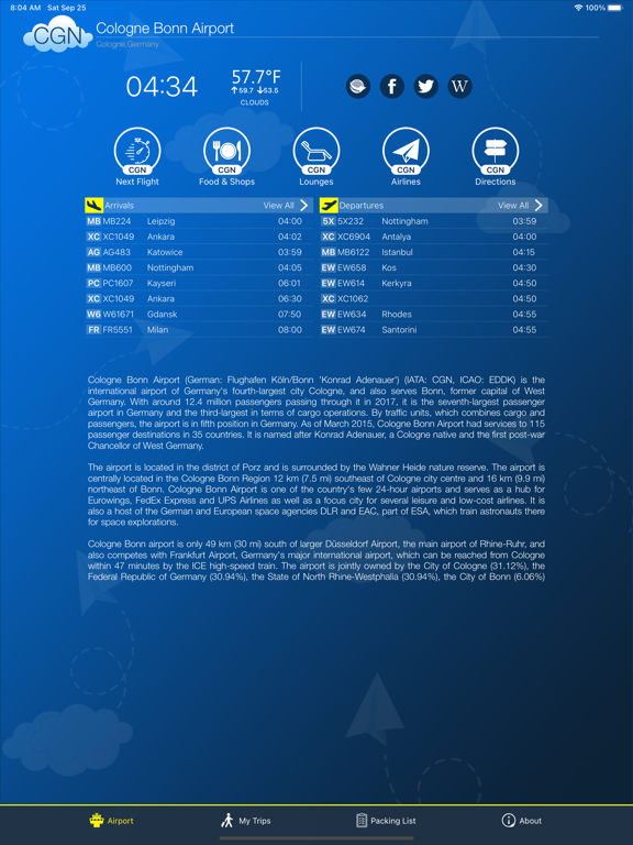 Screenshot #4 pour Cologne Airport (CGN) + Radar