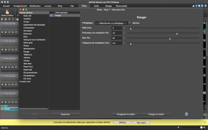 Screenshot #3 pour MixPad - Logiciel mixeur audio