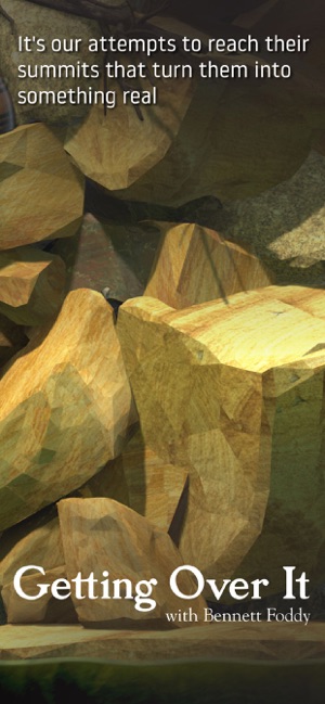 Getting Over It with Bennett Foddy is a game about using a sledgehammer to  climb a mountain 