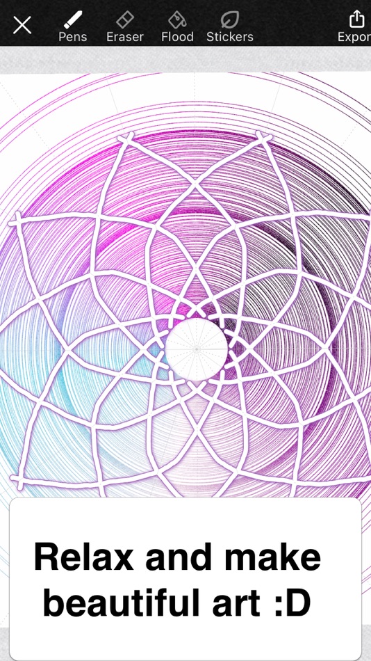 #1. Mandala Maker: symmetry doodle (iOS) 由: Damien Bell