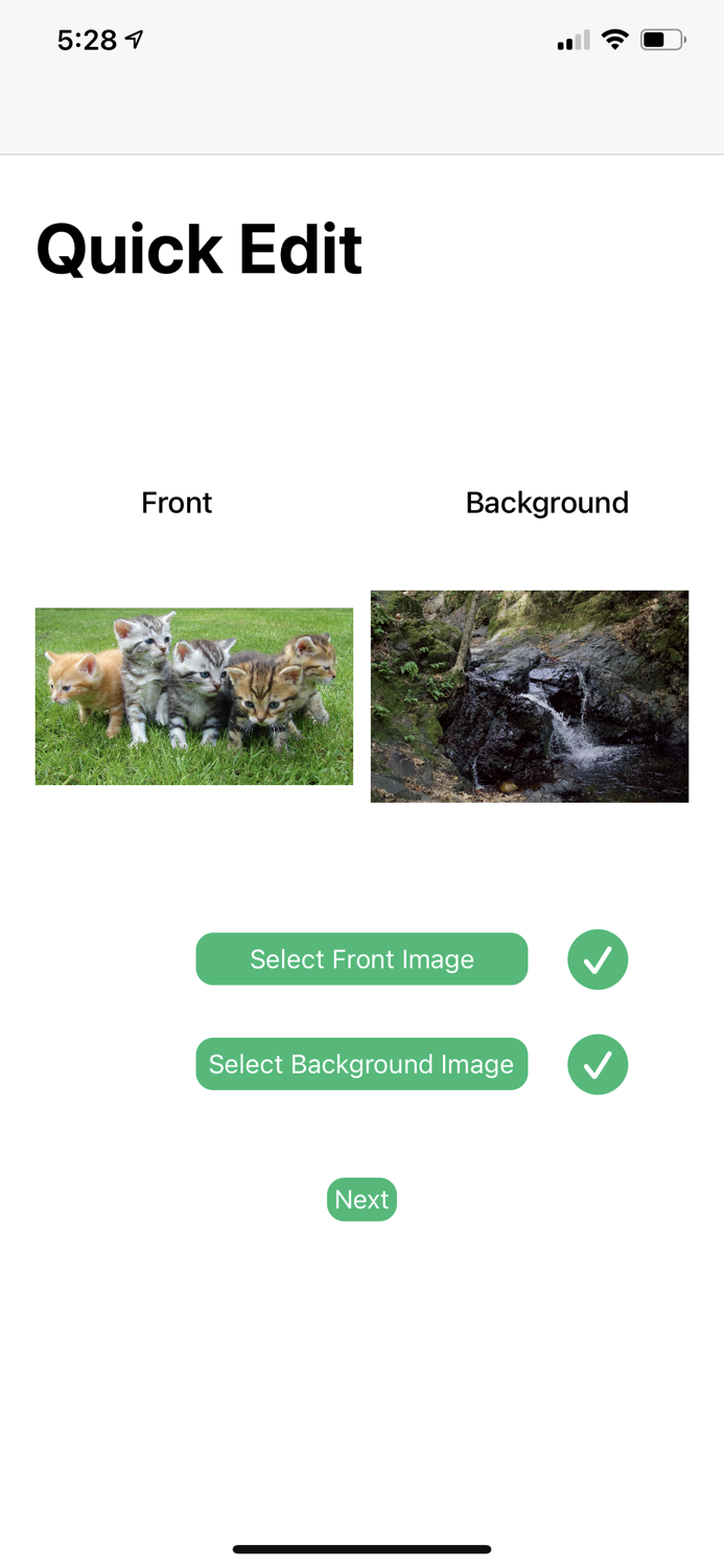 Quick Edit - Background Remove