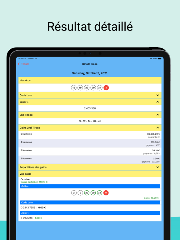Screenshot #5 pour Résultat du Loto France