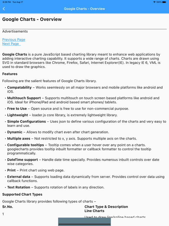 Screenshot #4 pour Google Charts Tutorial